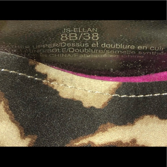 JESSICA SIMPSON SIZE 8 PINK / BLACK PEEP TOE STIL - Picture 7 of 7